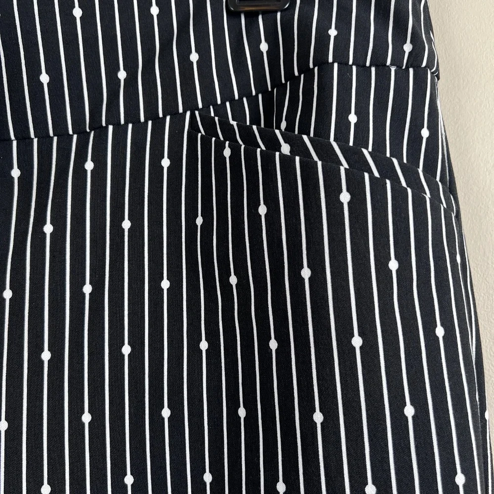 Chico’s Perfect Stretch Josie Slim Ankle Classic Rise Women’s Size 2 Black White - Picture 9 of 11